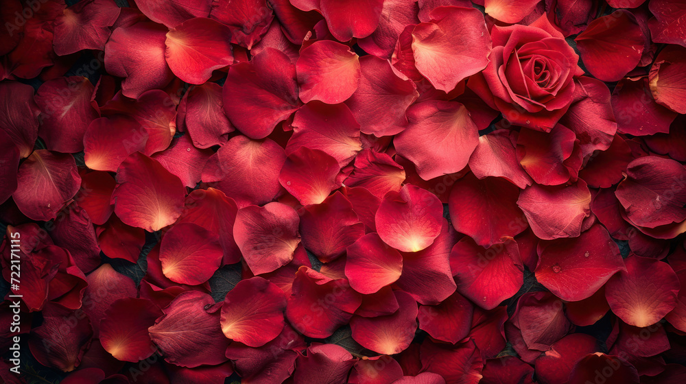 top view image of intricate red rose petals, creating visually stunning composition. Perfect for romantic occasions, valentines, weddings, and more. Explore the beauty of love in every detail. top view image of intricate red rose petals, creating visually stunning composition. Perfect for romantic occasions, valentines, weddings, and more. Explore the beauty of love in every detail.