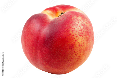 Isolated peach on a transparent background, representing freshness, nature, and healthy eating