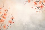 peach abstract floral background with natural grunge textures