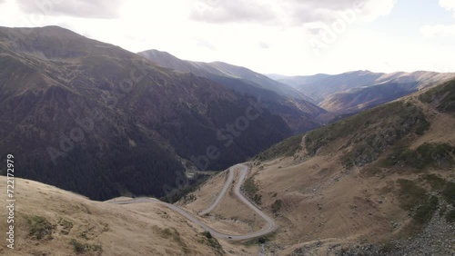 Mountains top drone shot