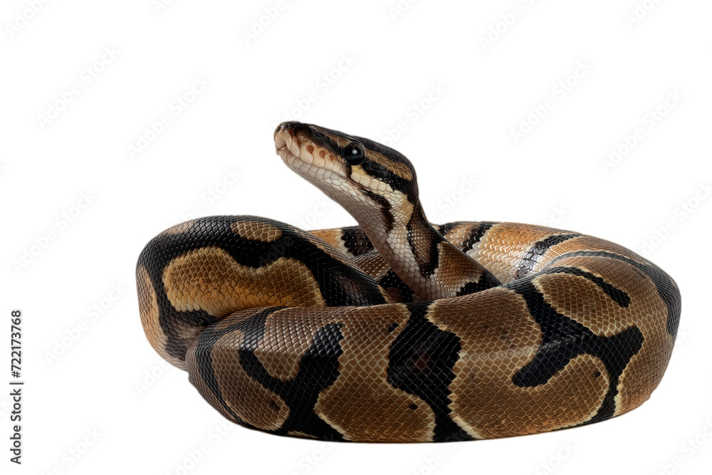 Obraz premium Ball phyton with a beautiful skin pattern