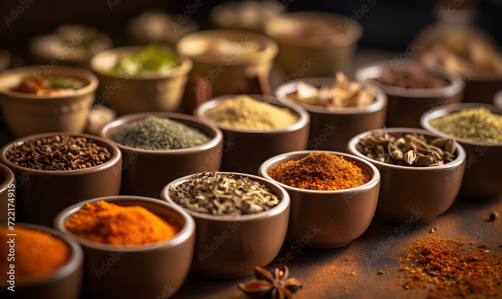  Various types of spices