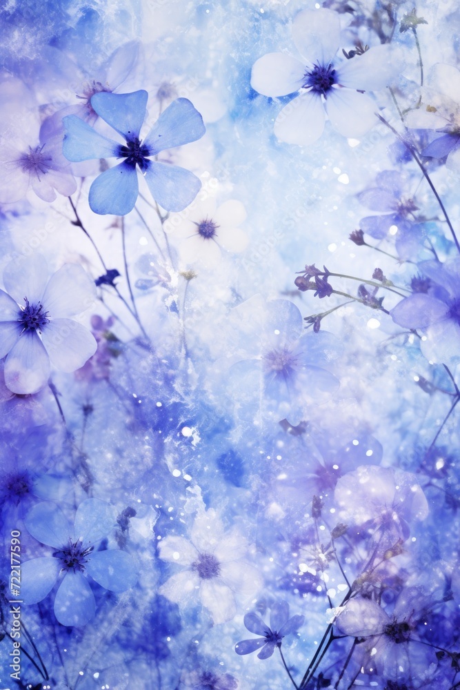periwinkle abstract floral background with natural grunge textures
