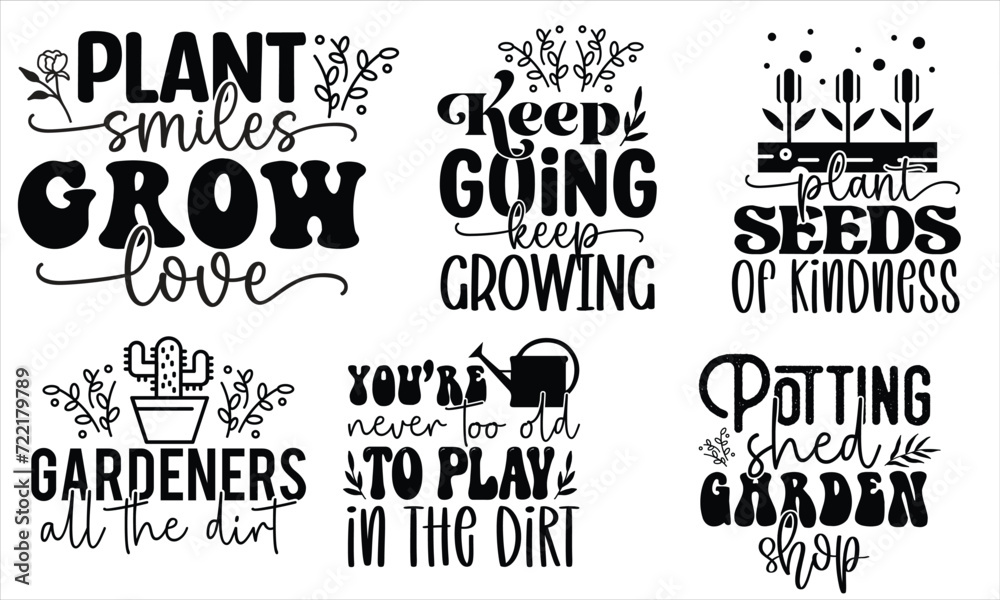 Fototapeta premium Garden SVG Bundle