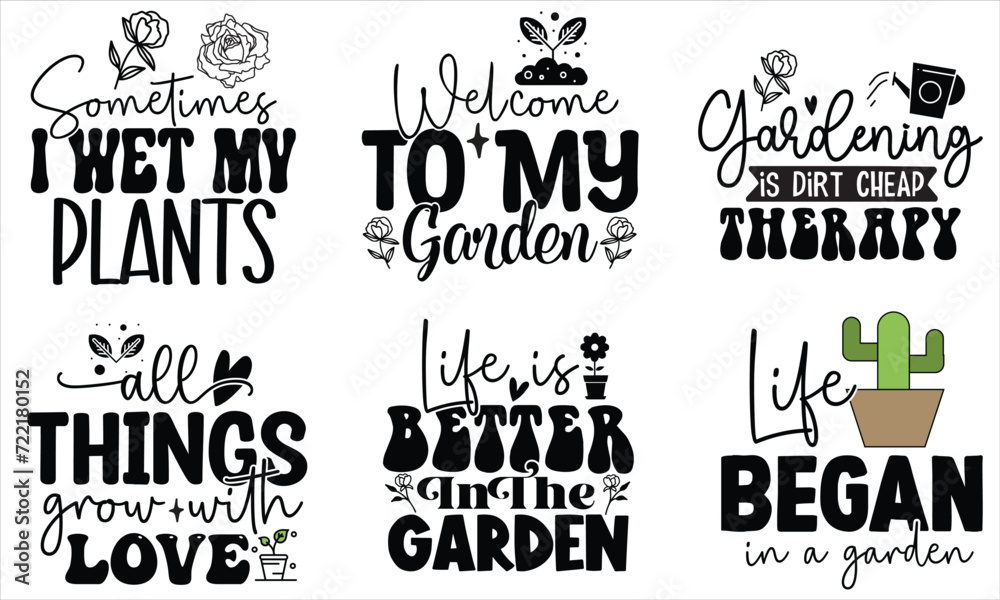 Fototapeta premium Garden SVG Bundle