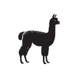 Whispers of the Andes: Alpaca Silhouettes Conjuring the Spirit of the Andean Highlands - Alpaca Illustration - Alpaca Vector - Animal Silhouette
