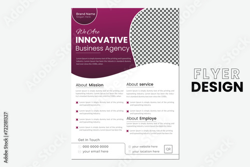 Corporate business flyer design and template with mockup file
Business leaflet design vector file