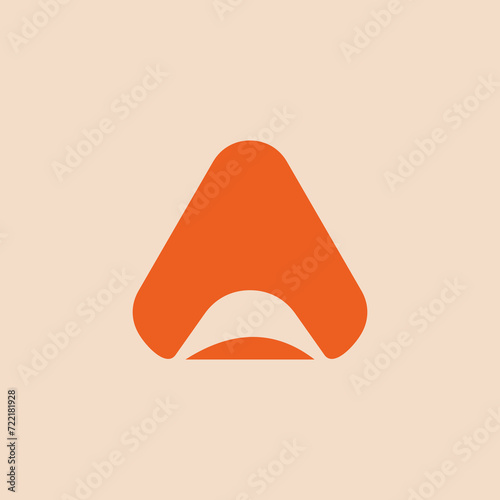 Letter A logo icon design template elements. Suitable for many purposes. photo
