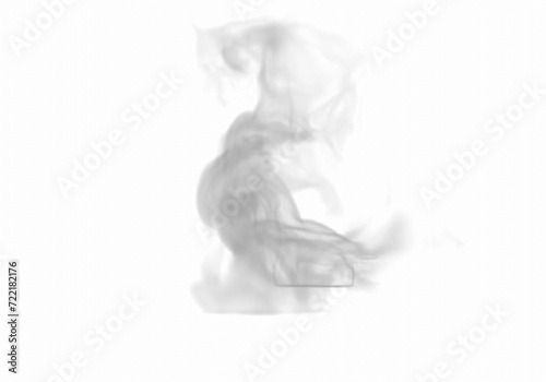 render of isolated smoke texture on blackground