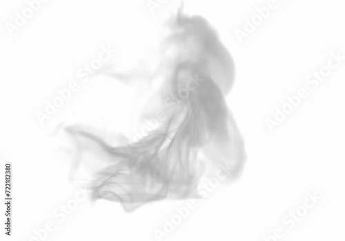render of isolated smoke texture on blackground