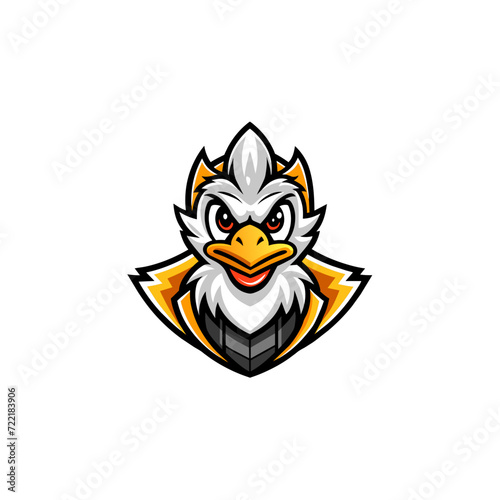 e sport duck mascot logo