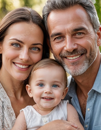 Heartwarming Family: One Child, Countless Smiles - A Portrait of Happiness and Love