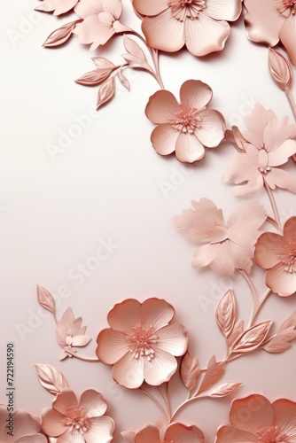 Rose gold vector illustration cute aesthetic old pewter paper