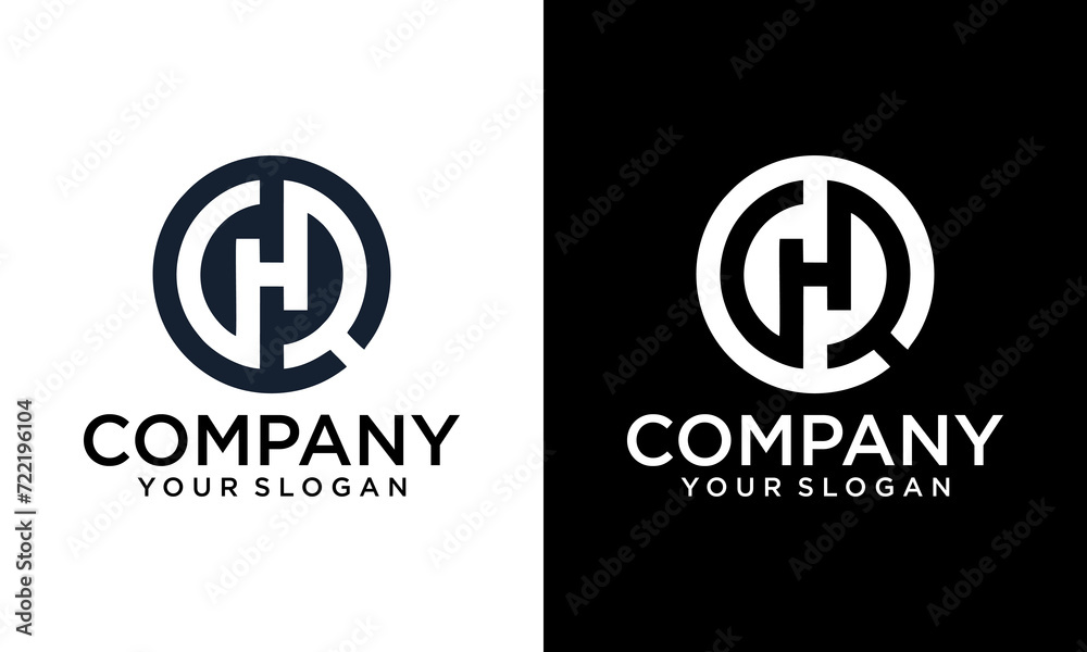 HQ modern initial letter logo design vector bundle. It will be suitable for which company or brand name start those initial. HQ modern initial letter logo design vector bundle. It will be suitable for which company or brand name start those initial.