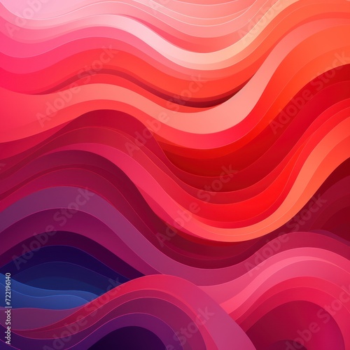 Ruby gradient colorful geometric abstract circles and waves pattern background 