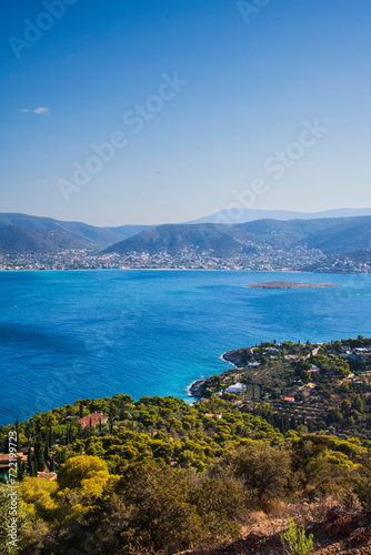 Landscape wonderful  view of Porto Rafti ,Athens Greece  © andrijosef