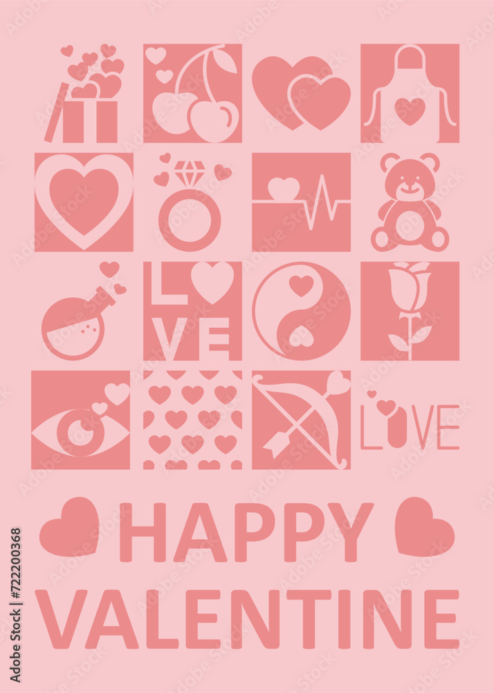 Happy Valentine Day, background, Banner, template Happy Valentine Day, background, Banner, template