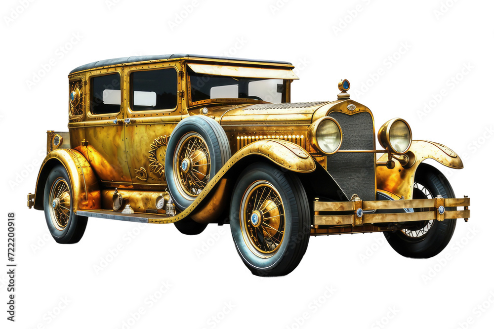 Vintage Elegance: Cruising in a Golden Mafia Classic