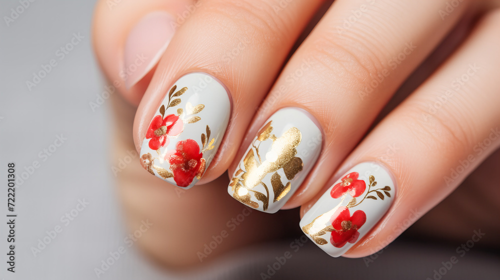 A Close-Up of Fashionable Fingernails A Close-Up of Fashionable Fingernails