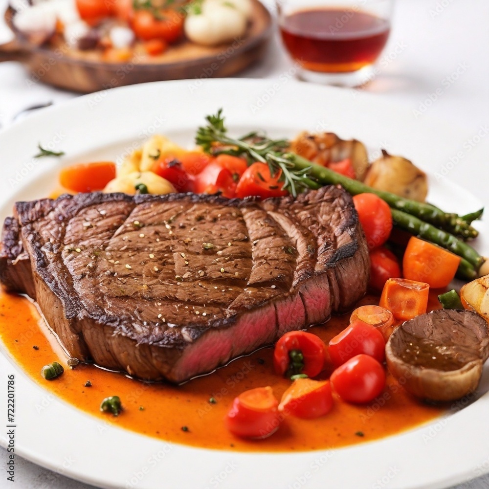 steak with vegetables steak with vegetables