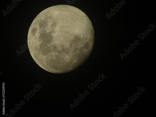 full moon potrait at night 