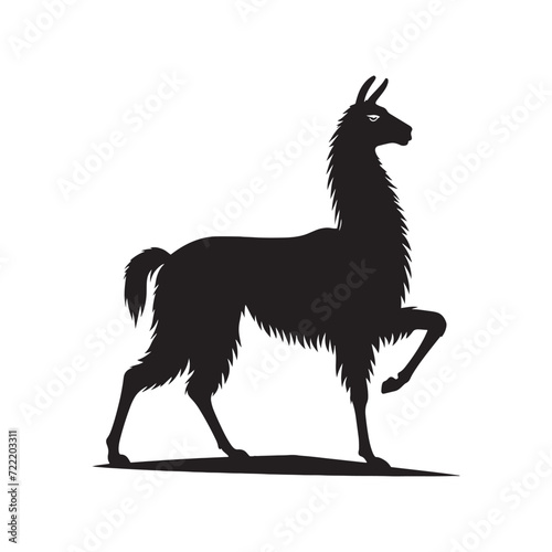 Ethereal Lama Dreams: A Dreamy Compilation of Lama Silhouettes Evoking Otherworldly Imagery - Lama Silhouette - Lama Vector
