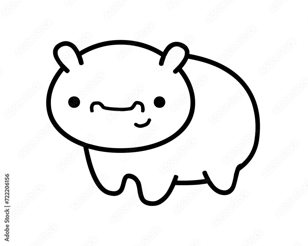 This is line art of several animals in a very cute style and suitable for children to use. This is line art of several animals in a very cute style and suitable for children to use.