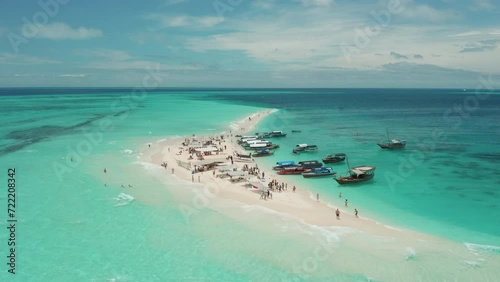  Aerial Nature and Beach View of Zanzibar 4k