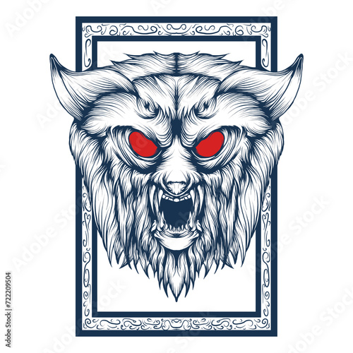 Mystical Beast Vector Illustration (ID: 722209504)