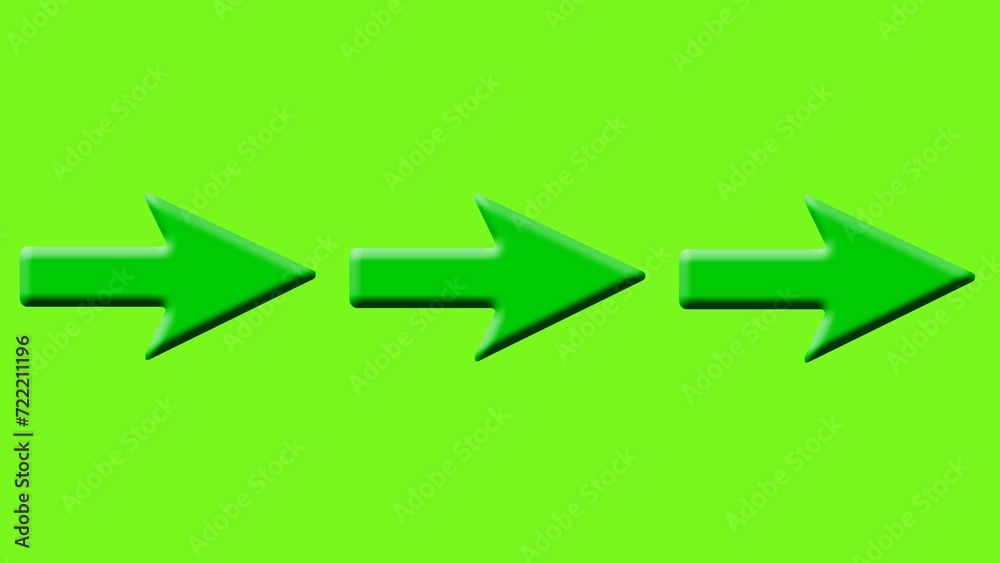 Abstract beautiful arrow icon direction concept on green background illustration. Abstract beautiful arrow icon direction concept on green background illustration.