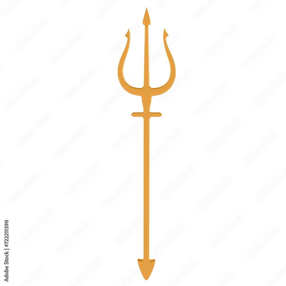 Trident Spear isolated on white background Trident Spear isolated on white background
