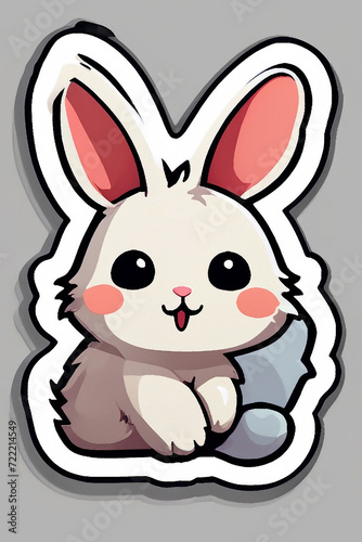 image of a rabbit in a cartoon style