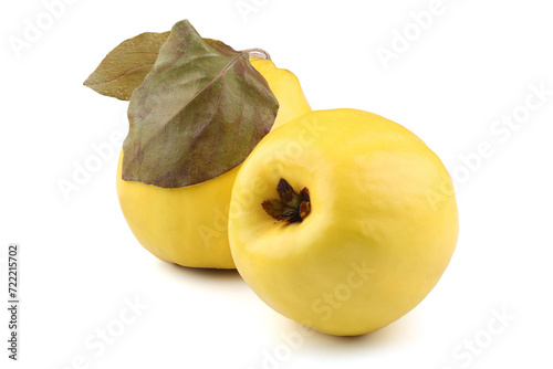 Quince isolated on white