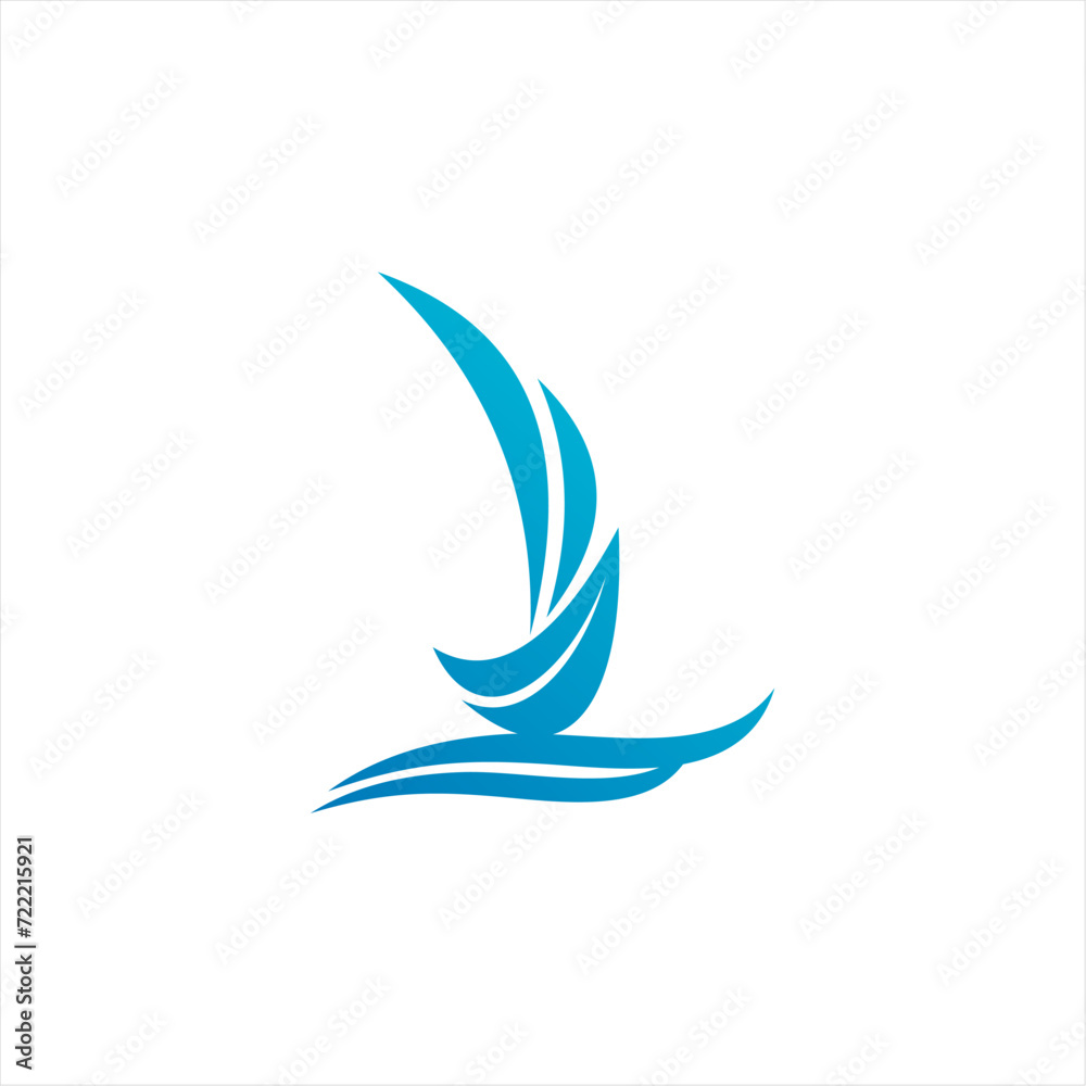 Sailing boat icon symbol ,vector illustration Sailing boat icon symbol ,vector illustration