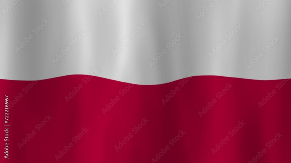 Waving National Flag of Poland Waving National Flag of Poland