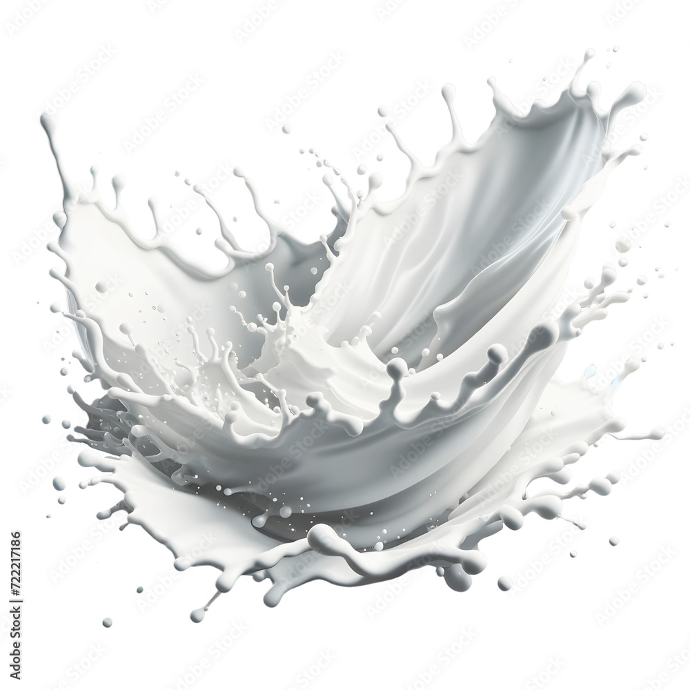 Milk Splash with Droplets, PNG Transparent BG Milk Splash with Droplets, PNG Transparent BG