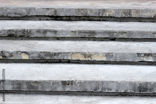 Old grey concrete cement stairs