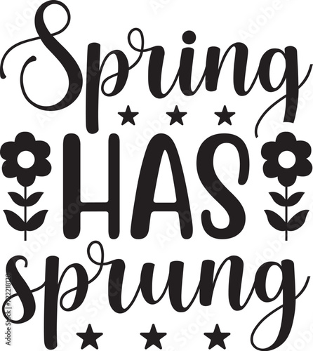 spring has sprung SVG photo