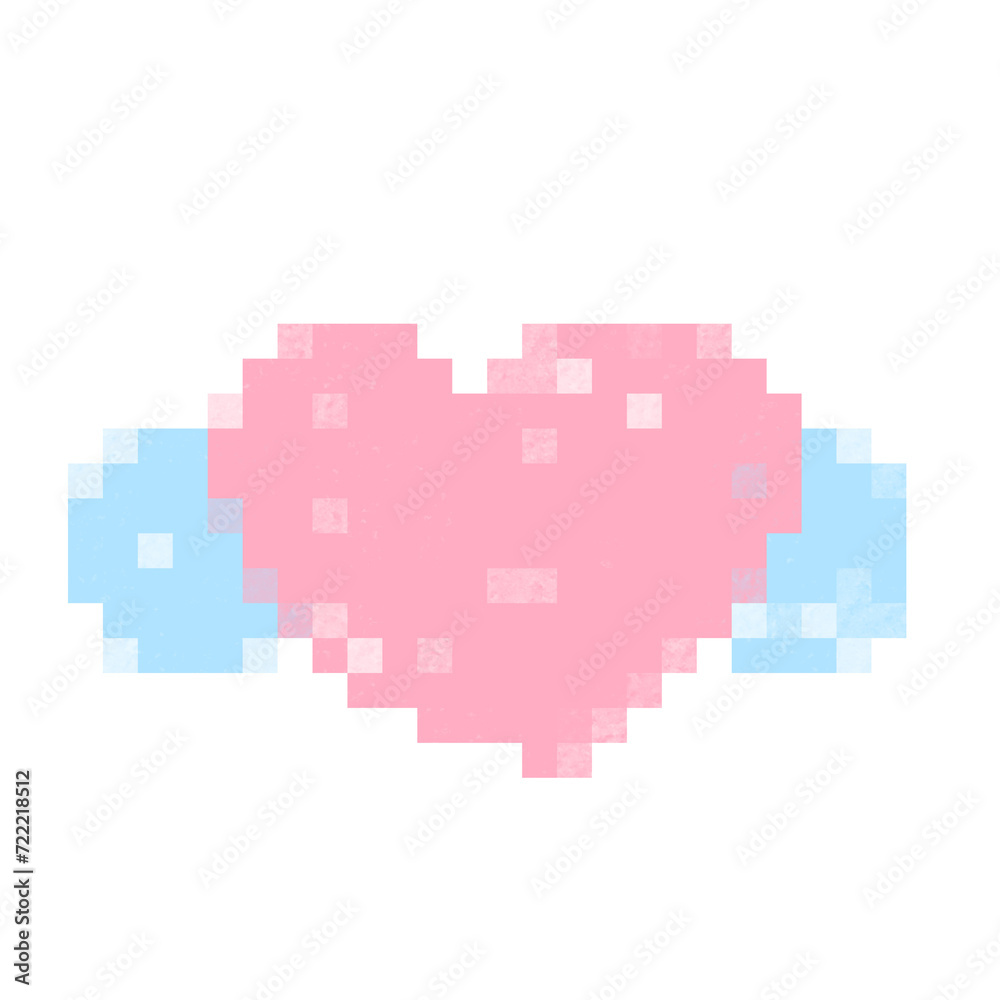 Fototapeta premium pixel love
