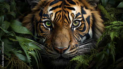 Tiger in grass