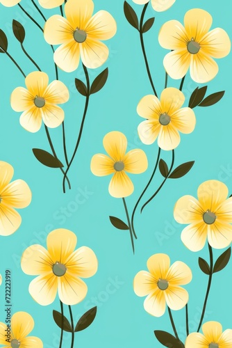 Turquoise vector illustration cute aesthetic old yellow paper