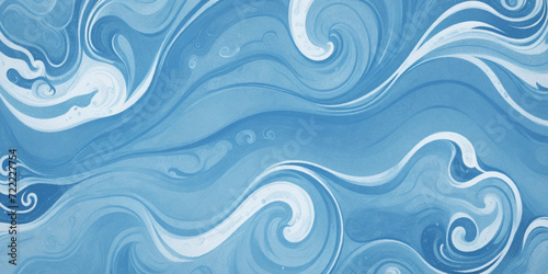 Seamless wave water ocean soft blue curve line background. Vector sea  wave  water background.