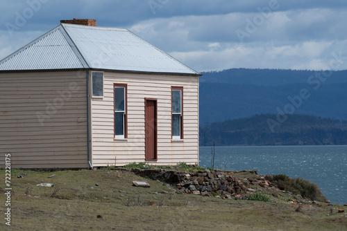 A building on Maria Island off the coast of Tasmania, Australia