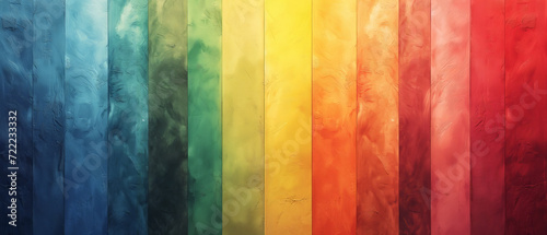 Spectrum of Emotion: Textured Stripes in Rainbow Colors Conveying a Range of Feelings and Moods photo
