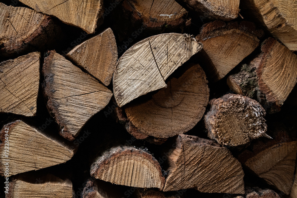 A stack of firewood for kindling A stack of firewood for kindling