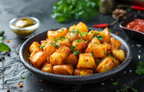 Sizzling Patatas Bravas with Herbs and Spices