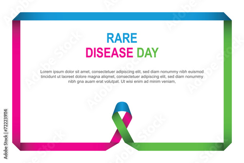 Rare Disease Day background.