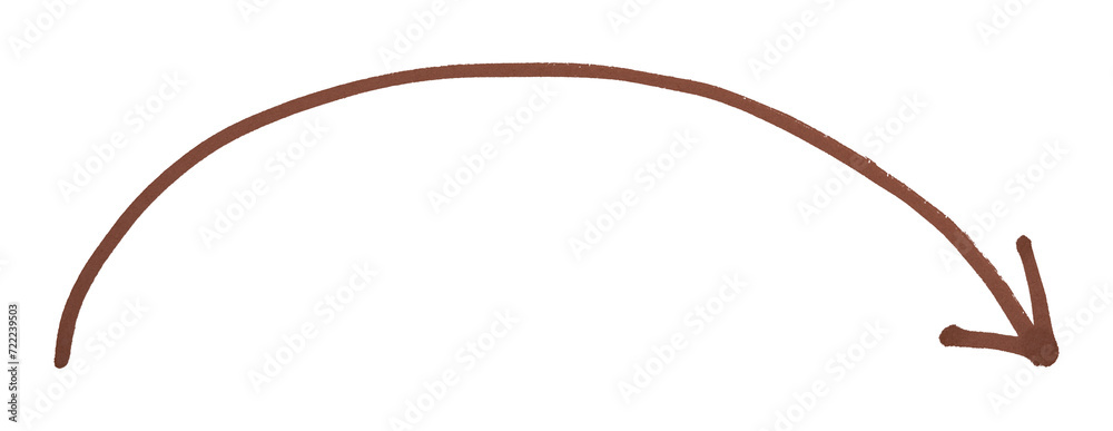 Brown arrows isolated on transparent background Brown arrows isolated on transparent background