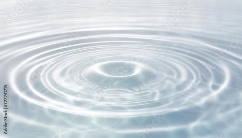 Panoramic water background with a texture of aqua surface, rings, and ripples in a serene environment.