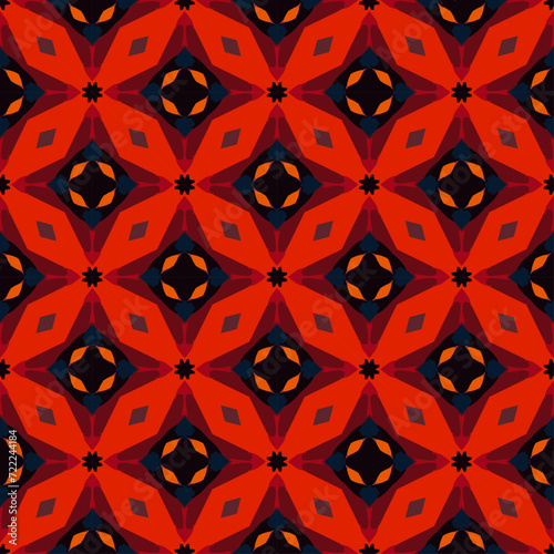 simple abstract flolar batik indian block photo